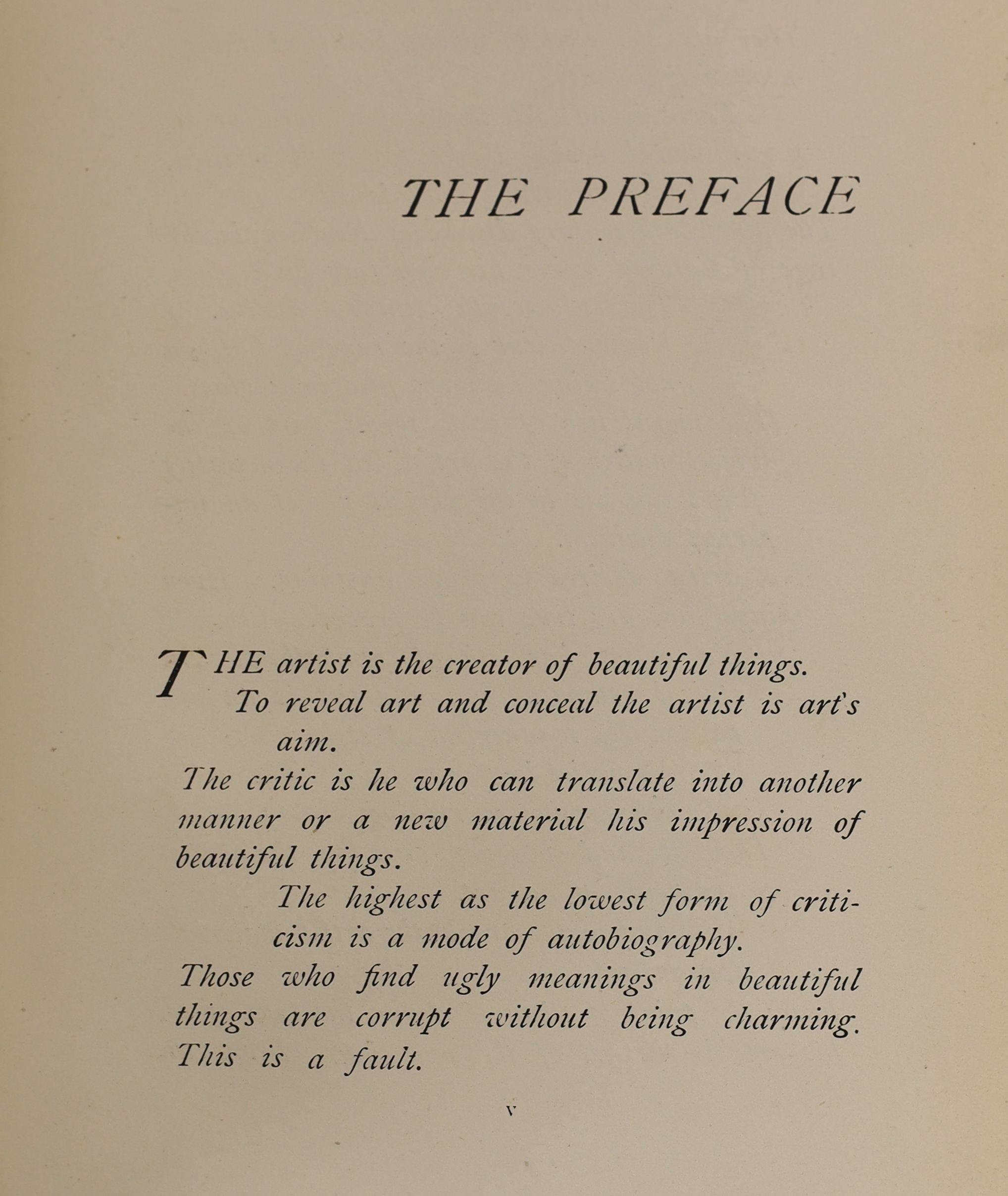 Wilde, Oscar - The Picture of Dorian Gray, 2nd edition, 8vo, quarter calf, with half title and 8pp of catalogue at rear, Ward, Lock & Bowden Ltd, London, [1895]